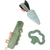Done by Deer Kleine Activiteitenspeelgoedset Croco 3 Stukken
