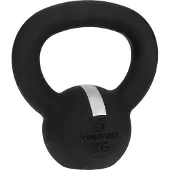 Avento Kettlebell - 6 kg - Gietijzer - Zwart/Zilvergrijs