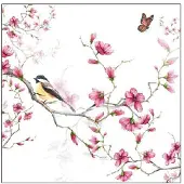 Ambiente Servetten Bird & Blossom 33cm Multi multi Papier Servetten