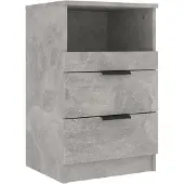 vidaXL Nachtkastje bewerkt hout betongrijs