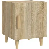 vidaXL Nachtkastje bewerkt hout sonoma eikenkleurig