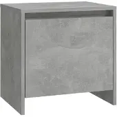 vidaXL Nachtkastje 45x34x44,5 cm bewerkt hout betongrijs
