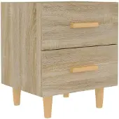 vidaXL Nachtkastje 40x35x47,5 cm sonoma eikenkleurig