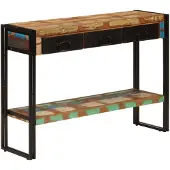 vidaXL Wandtafel 110x30x76 cm massief gerecycled hout