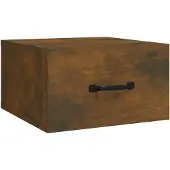 vidaXL Nachtkastje wandgemonteerd 35x35x20 cm gerookt eikenkleurig