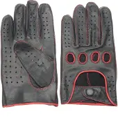 Swift racing leren handschoenen zwart-rood