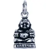 MOOYE ® - Collectie Zilveren Hotei ketting hanger - geldbuidel