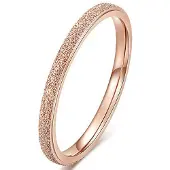 LGT JWLS Dames ring LGT Jewels Stardust Rose Verguld Edelstaal-18mm