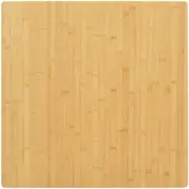 vidaXL Tafelblad 70x70x2,5 cm bamboe