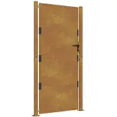vidaXL Poort 100x175 cm cortenstaal