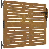 vidaXL Poort 85x100 cm vierkant cortenstaal