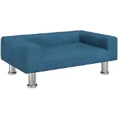 vidaXL Hondenmand 70x45x26,5 cm fluweel blauw