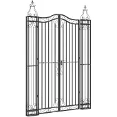 Super Merchant Poort 121x8x180 cm smeedijzer zwart