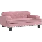 vidaXL Hondenmand 70x45x30 cm fluweel roze