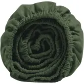 Yumeko Hoeslaken Flanel 140x200 Groen - Eco, Bio & Fairtrade