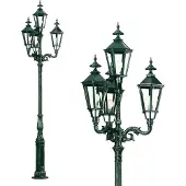 Ks Verlichting Nostalgische tuinlamp Brussel 4-lichts - groen
