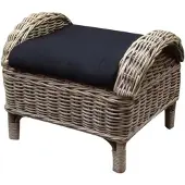AVH-Collectie Naturel relax voetenbank 50x65xH43 cm - olefin black
