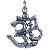 MOOYE ® - Collectie Zilveren Aum ketting hanger - Tibet