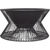 La Hacienda Milan - L 60 x B 60 x H 33 cm - Staal - Zwart