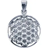 MOOYE ® - Collectie Zilveren Flower of life 27mm ketting hanger