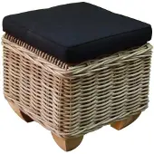 AVH-Collectie Toronto voetenbank 43x43xH43 cm naturel rotan
