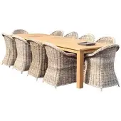 AVH-Collectie Old Java Roma dining tuinset 320x110xH77,5 cm 11 delig