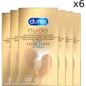 Durex - Condooms - Nude XL - 10st x6