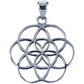 MOOYE ® - Collectie Zilveren Levenszaad ketting hanger