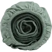 Yumeko Hoeslaken Percal Katoen 90x210 Groen - Eco, Bio & Fairtrade