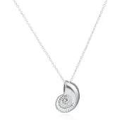LGT JWLS LGT Jewels Dames ketting Sea Snail Swirl Zilverkleurig
