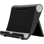 Peachy Universele opvouwbare tablet standaard telefoonhouder smartphone stand multi-angle - Zwart