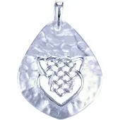 MOOYE ® - Collectie Zilveren Keltische druppel ketting hanger
