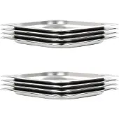 vidaXL Gastronormbakken 8 st GN 1/2 20 mm roestvrij staal