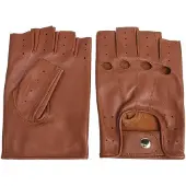 Swift driver vingerloze leren handschoenen nappa bruin