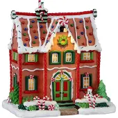 Lemax Peppermint House battery operated (4.5V) Kerst