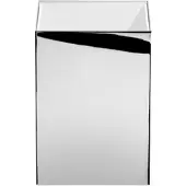 DECOR WALTHER Prullenbak Corner 6 L Acryl Chrome