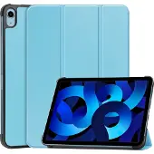 Mobigear Tablethoes geschikt voor Apple iPad 10 (2022) Hoes | Tri-Fold Bookcase - Blauw