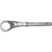 Padre ringsleutel 839, SW 27 mm, lengte 185 mm, CV-staal, gekarteld, twaalfpunts met speciaal profiel