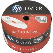 HP DVD-R 4.7GB/120Min/16x Bulk Pack (50 Disc)