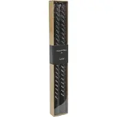 Countryfield gedraaide kaars, 2 stuks, zwart, 30 cm