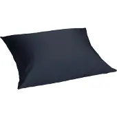 Yumeko Kussensloop Katoensatijn 60x70 Blauw - Eco, Bio & Fairtrade