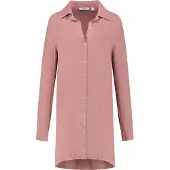 Yumeko Blouse Gewassen Linnen L Roze - Eco, Bio & Fairtrade