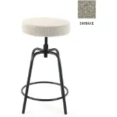 Workliving Barkruk Laag Rond - Society Boucle Shitake
