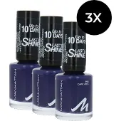 Manhattan Last & Shine Nagellak - 910 Dark Vibes (set van 3)
