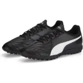 Puma King Hero 21 TT voetbalschoenen, zwart, leer, maat 40, geschikt voor kunstgras
