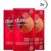 Durex Condooms Thin Feel XL 10st - 3 Stuks - Voordeelverpakking