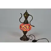 Halay Handgemaakt Turkse Ibrik tafellamp multicolour Oosterse karaf nachtlamp sfeerlamp