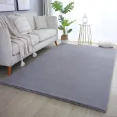 Flycarpets Teresa Hoogpolig Fluffy Vloerkleed - Grijs - 80x250 cm