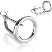 Black Label Penis rvs plug kuisheid 45 mm