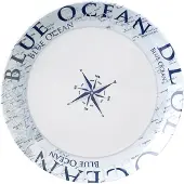 Brunner Blue Ocean Bord Ø 25cm - Hoogwaardig melamine - Breukbestendig